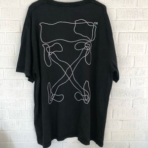 Off - White Abstract Arrows Black Graphic T Shirt